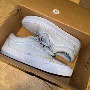 Grayish blue vans